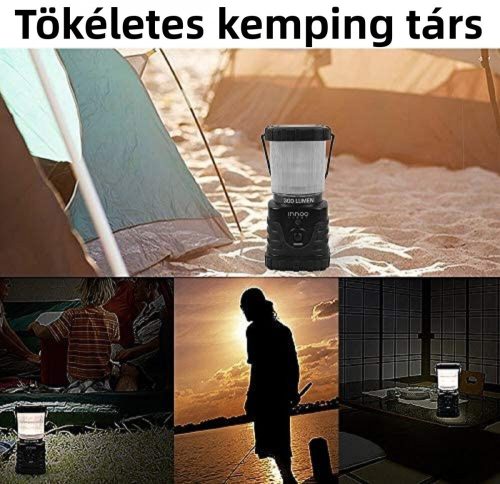Kempingové světlo Innoo 300 lumenů – přenosné, venkovní osvětlení