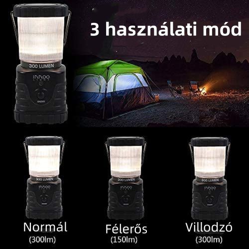 Kempingové světlo Innoo 300 lumenů – přenosné, venkovní osvětlení