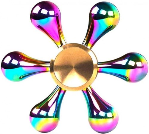 Kovová květina Innootech Colorful Fidget Spinner