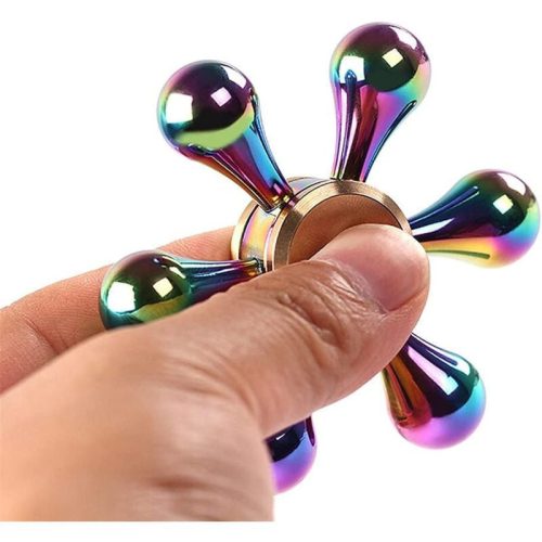 Kovová květina Innootech Colorful Fidget Spinner