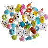 Sada 30 plyšových figurek Squishy na odbourávání stresu – lze připevnit na klíčenku nebo tašku
