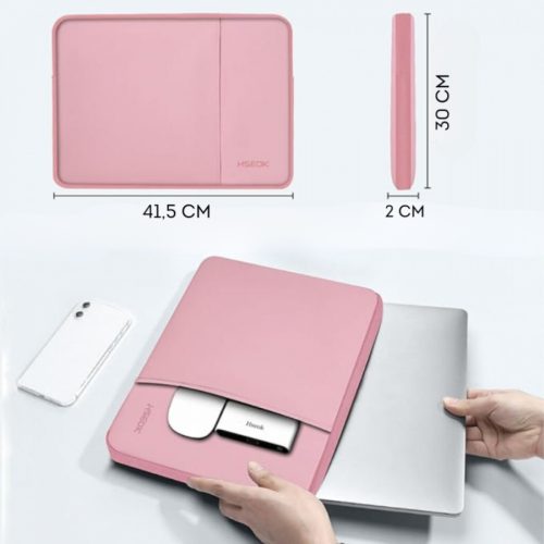 Brašna na notebook Hseok (růžová)