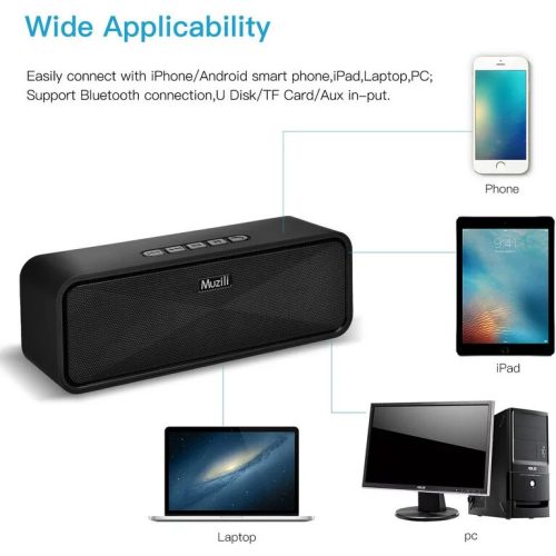 Bezdrátový Bluetooth reproduktor Muzili - černý