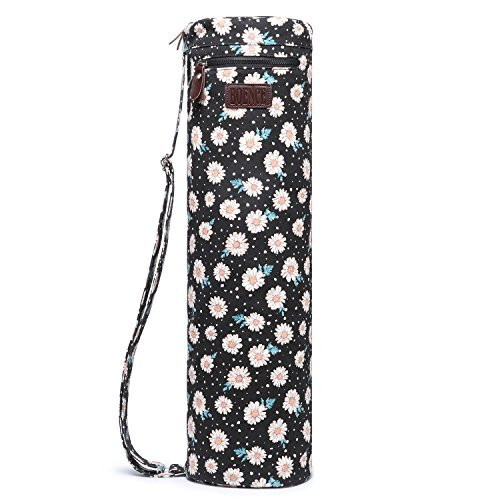 Taška na podložku na jógu BOENCE (černá, květinová)