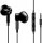 Drátová sluchátka ME-19 s vestavěným mikrofonem (černá)