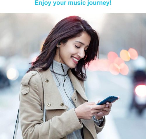 Drátová sluchátka ME-19 s vestavěným mikrofonem (černá)