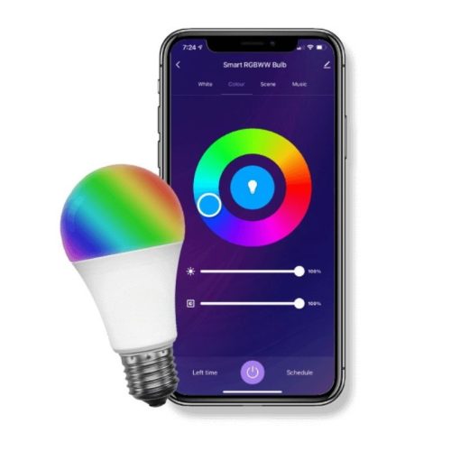Chytrá LED žárovka Gosund WB4 s paticí E27 – WiFi, RGB, hlasové ovládání, 8W