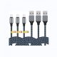 Nabíječka pro iPhone s certifikací Apple MFi 3ks: 3m (Deep Blue-Black)