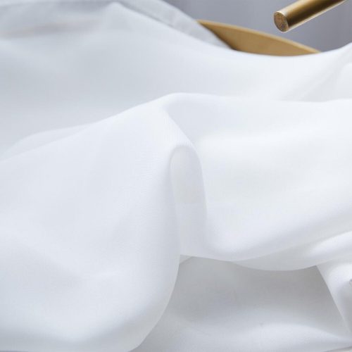 Bílé závěsy Topfinel – balení 2 kusů, 140×280 cm, dekorativní okenní závěsy