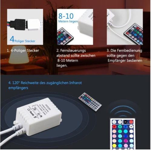 Innolight DIY LED pásek 5 m – Barvu měnící, flexibilní dekorativní LED osvětlení