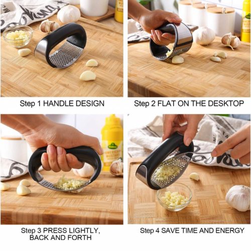 Lis na česnek GUDOQI – nerezová ocel