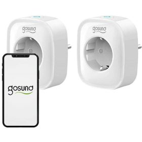   Dvojitá chytrá zásuvka Gosund SP112 s WiFi a USB portem – 2 EU zásuvky, monitorování spotřeby energie, časovač