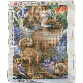   Sada na diamantovou malbu se vzorem koček a psů – kreativní koníček a dekorace