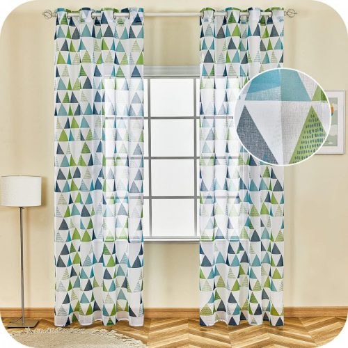 Topfinel Curtain Transparent Green Barva 140x225 cm