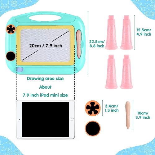 AiTuiTui Zelená magnetická kreslicí tabule pro děti – kreativní a ekologická