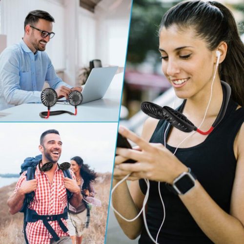 Aromaterapeutický náhrdelník s ventilátorem – přenosný osvěžovač vzduchu s osvěžujícím účinkem