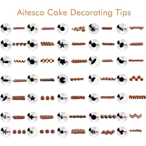 Sada na zdobení dortů Wisfox, 85 dílů – zdobení dortů, sáčky na polevu a příslušenství