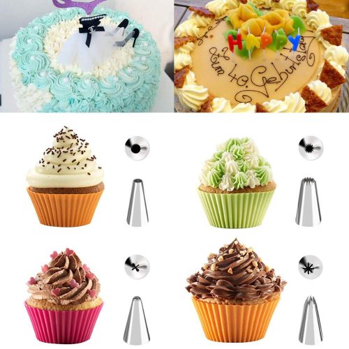 Sada na zdobení dortů Wisfox, 85 dílů – zdobení dortů, sáčky na polevu a příslušenství