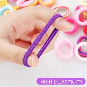   Dadabig Sada 400 mini gumiček do vlasů – měkké, bezešvé, 22 barev