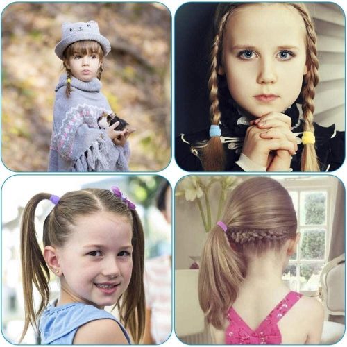 Dadabig Sada 400 mini gumiček do vlasů – měkké, bezešvé, 22 barev