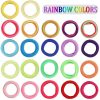 Dadabig Sada 400 mini gumiček do vlasů – měkké, bezešvé, 22 barev