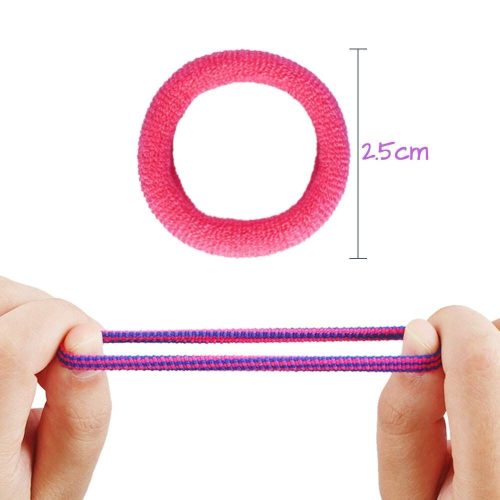 Dadabig Sada 400 mini gumiček do vlasů – měkké, bezešvé, 22 barev