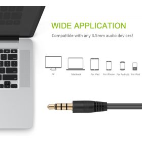   Drátová sluchátka Toplus pro chytré telefony – černá, pohodlná a s čistým zvukem