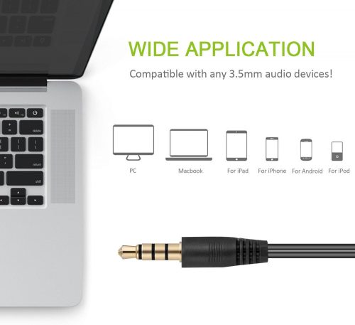 Drátová sluchátka Toplus pro chytré telefony – černá, pohodlná a s čistým zvukem