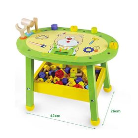   Dětská stolní hrací sada pro kutily s 57 doplňky – vývojová hra na bázi nářadí