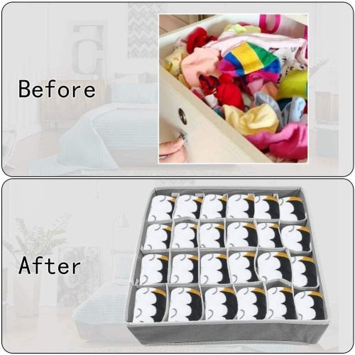 Organizér do zásuvek Yorgewd 2 ks (šedý)