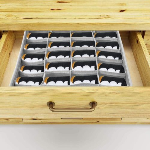 Organizér do zásuvek Yorgewd 2 ks (šedý)