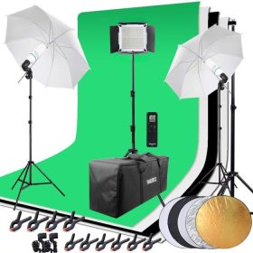   Profesionální studiové osvětlení Hakutatz se systémem pro pozadí a přepravním pouzdrem