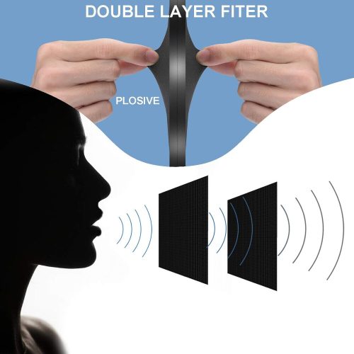 Pop filtr pro mikrofony Blue Yeti a další mikrofony – filtr s redukcí šumu