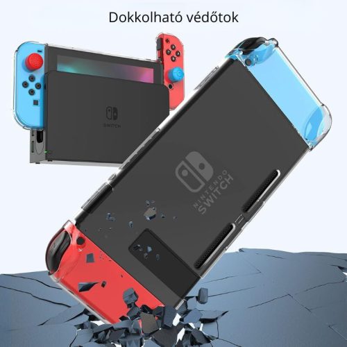 Ochranná sada HEYSTOP pro Nintendo Switch – černá, nárazuvzdorné pouzdro a příslušenství
