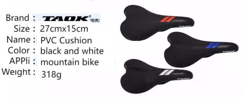 TAOK podsedák na horské kolo – (bílá/černá)
