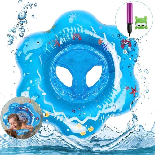 Dětský plavecký kruh Magicfun 66 cm s pumpičkou – PVC, shračkou ve tvaru žáby