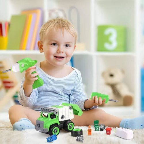 Rozebraný popelářský vůz BeebeeRun – kreativní stavebnice pro děti