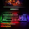 Herní klávesnice WisFox LED – s USB konektorem