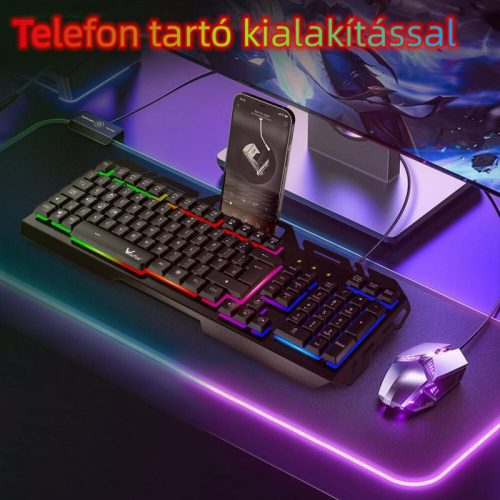 Herní klávesnice WisFox LED – s USB konektorem