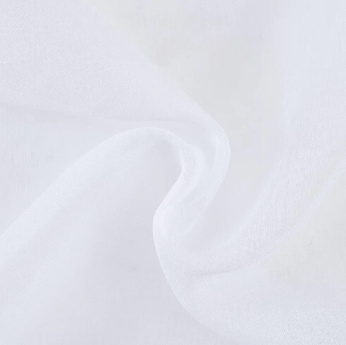 Poloprůhledná lněná záclona Topfinel 300x240cm 2 ks (bílá)