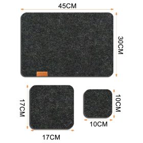   Sada jídelních prostírání SportOut tmavě šedá – silikonové prostírání a podtácek