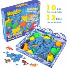   Sada kinetického písku Magicfun 3D – s mořskými živočichy, kreativní hračka pro děti