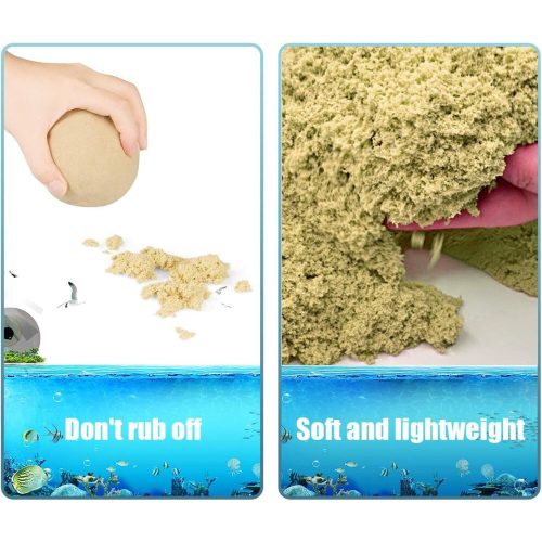 Sada kinetického písku Magicfun 3D – s mořskými živočichy, kreativní hračka pro děti