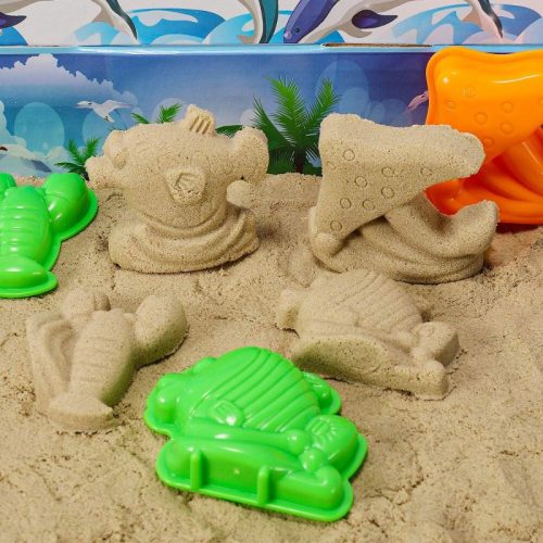 Sada kinetického písku Magicfun 3D – s mořskými živočichy, kreativní hračka pro děti
