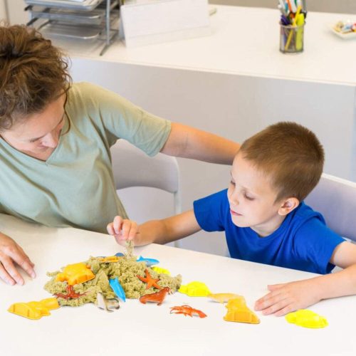 Sada kinetického písku Magicfun 3D – s mořskými živočichy, kreativní hračka pro děti