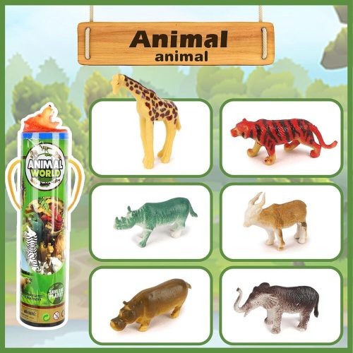 BeebeeRun Sada 6 měkkých figurek zvířat – pro děti