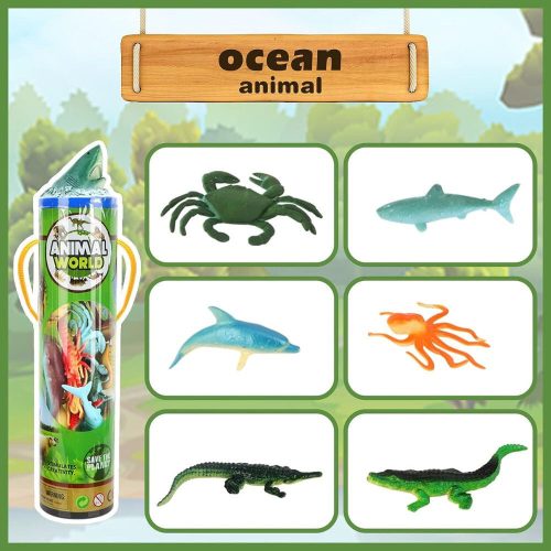 BeebeeRun Sada 6 měkkých figurek zvířat – pro děti