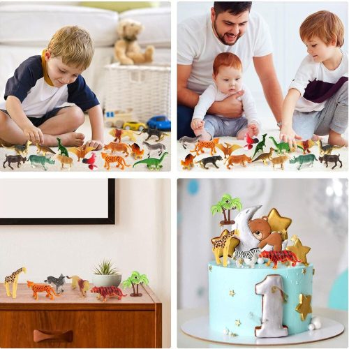 BeebeeRun Sada 6 měkkých figurek zvířat – pro děti