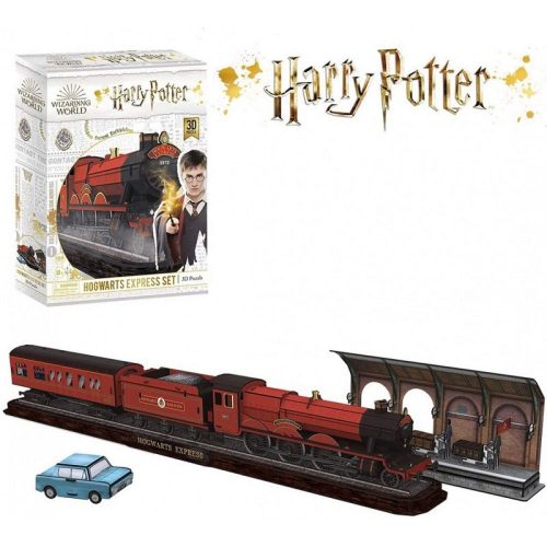 CubicFun Harry Potter 3D puzzle Bradavický expresní vlak, pro děti, dospělé a fanoušky 180 dílků