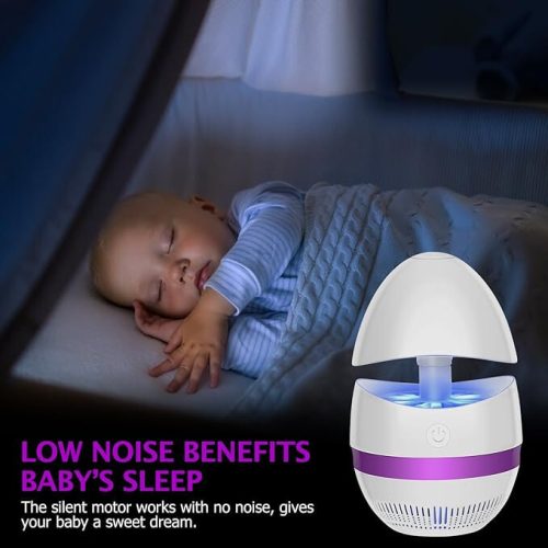 Elektrická LED lampa proti komárům SUNNEST – bílá, repelentní zařízení proti komárům